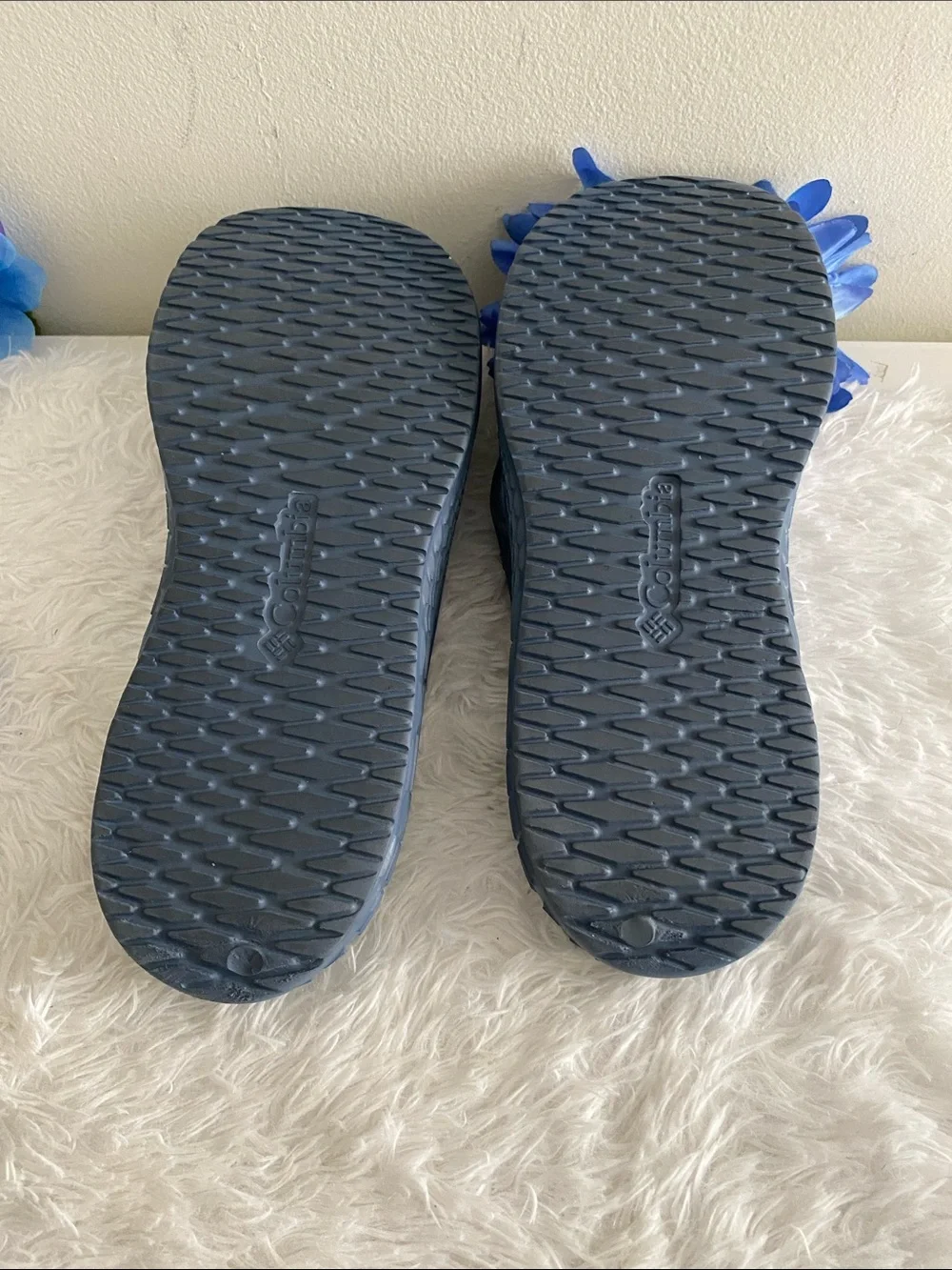 Columbia Men's Dark Blue Foam Flip-Flop Sandals sz 10